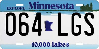MN license plate 064LGS