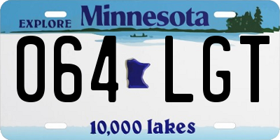 MN license plate 064LGT