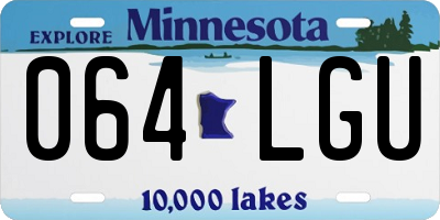 MN license plate 064LGU