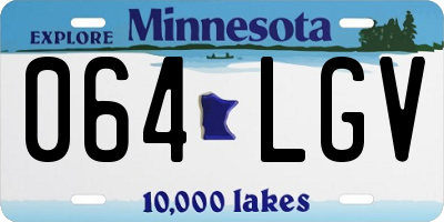 MN license plate 064LGV