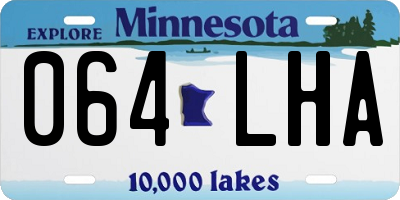 MN license plate 064LHA