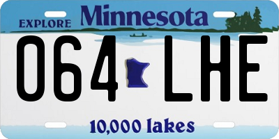 MN license plate 064LHE