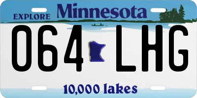 MN license plate 064LHG
