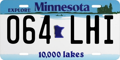 MN license plate 064LHI