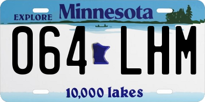 MN license plate 064LHM