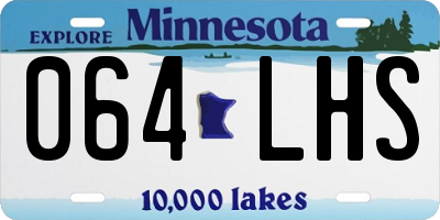 MN license plate 064LHS