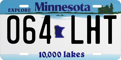 MN license plate 064LHT