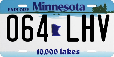 MN license plate 064LHV