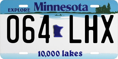 MN license plate 064LHX