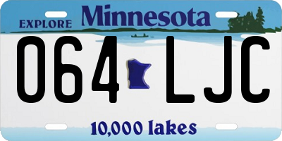 MN license plate 064LJC