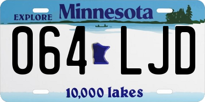 MN license plate 064LJD