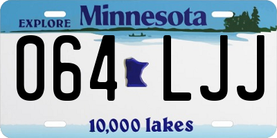 MN license plate 064LJJ