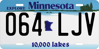 MN license plate 064LJV