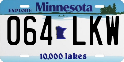 MN license plate 064LKW