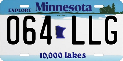 MN license plate 064LLG