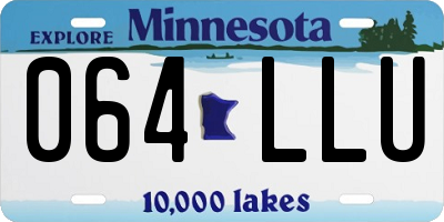 MN license plate 064LLU