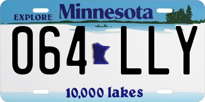 MN license plate 064LLY