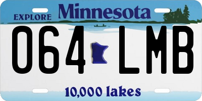 MN license plate 064LMB