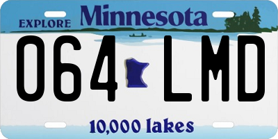 MN license plate 064LMD