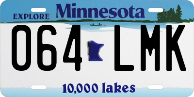 MN license plate 064LMK