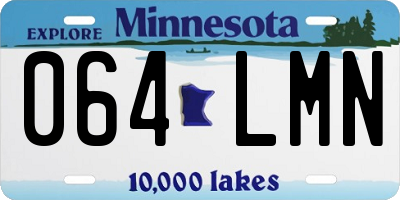 MN license plate 064LMN