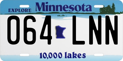 MN license plate 064LNN