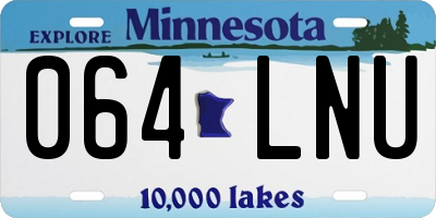 MN license plate 064LNU