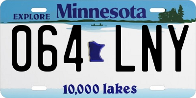 MN license plate 064LNY