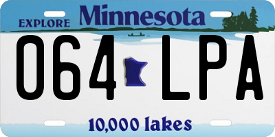 MN license plate 064LPA