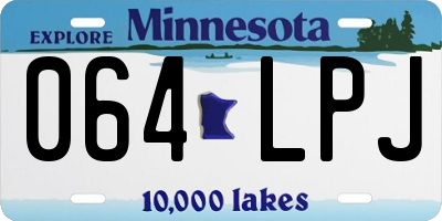 MN license plate 064LPJ