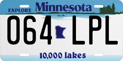 MN license plate 064LPL