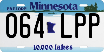 MN license plate 064LPP