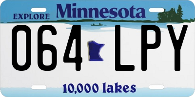 MN license plate 064LPY