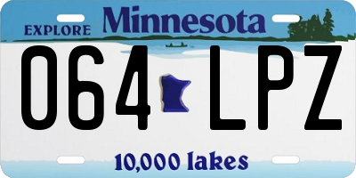 MN license plate 064LPZ