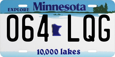 MN license plate 064LQG