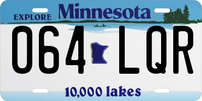 MN license plate 064LQR
