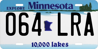 MN license plate 064LRA