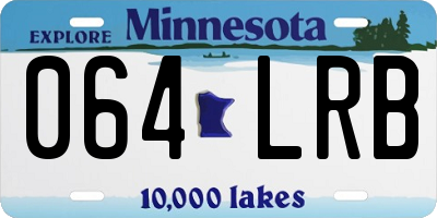 MN license plate 064LRB