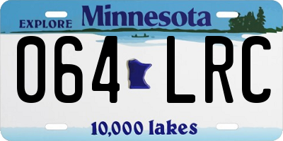 MN license plate 064LRC