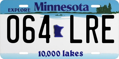 MN license plate 064LRE