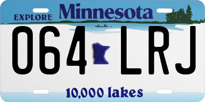 MN license plate 064LRJ