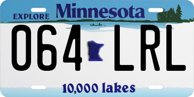 MN license plate 064LRL