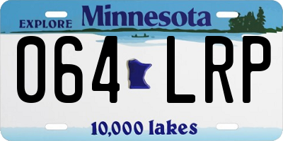 MN license plate 064LRP