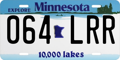 MN license plate 064LRR