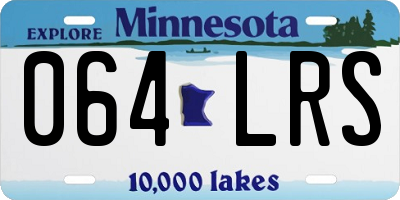 MN license plate 064LRS