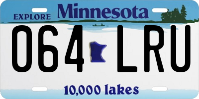 MN license plate 064LRU