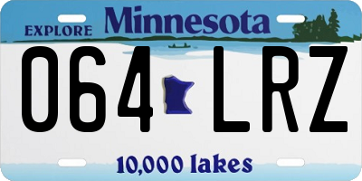 MN license plate 064LRZ