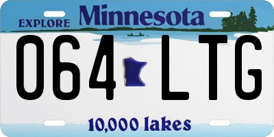 MN license plate 064LTG