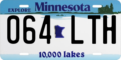 MN license plate 064LTH