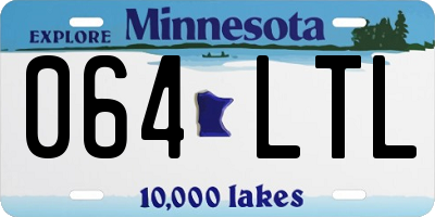 MN license plate 064LTL